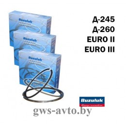 Кольца поршневые 260-1004060 Чехия «BUZULUK»(Кольцо компрессионное 14-110-30-01+Кольцо компрессионное 30-110-25-02+Кольцо маслосъёмное 64-110-50-02)